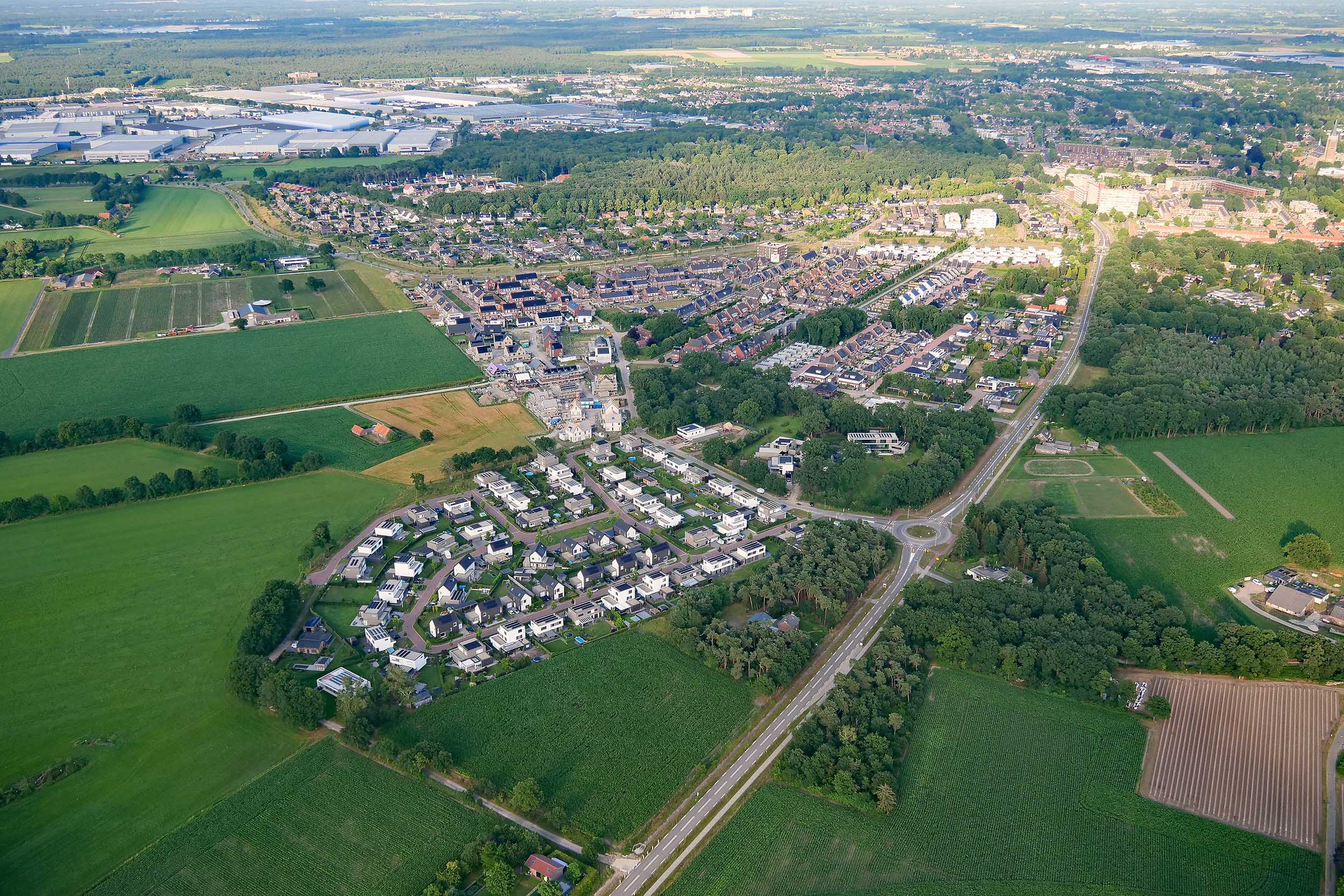Luchtfoto van de wijk Brabander